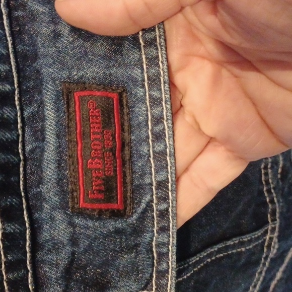 Five Brother Denim Overalls, 38x32 - Picture 3 of 8